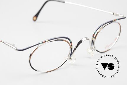 Casanova LC31 Crazy Oval Eyeglasses 90's, unworn RARITY with orig. clear Casanova DEMO lenses, Made for Men and Women