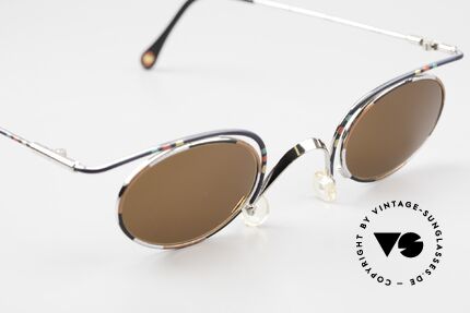 Casanova LC31 Crazy Oval 90's Sunglasses, unworn with brown sun lenses (for 100% UV protection), Made for Men and Women