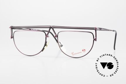 Casanova RVC1 Architecture Eyeglasses 90s, old Casanova sunglasses, mod. RVC-1, size 50/20, col. 01, Made for Men and Women