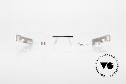 Tag Heuer L-Type 0116 Rimless Frame Leather Temples, "L" means leather (alligator leather from Louisiana), Made for Men