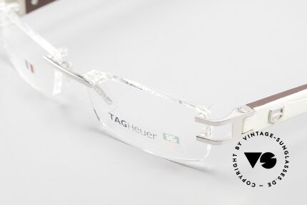 Tag Heuer L-Type 0116 Rimless Frame Leather Temples, sporty & luxurious lifestyle for gentlemen, high-end, Made for Men