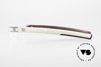 Tag Heuer L-Type 0116 Rimless Frame Leather Temples, unworn rarity with original case & cloth by Tag Heuer, Made for Men