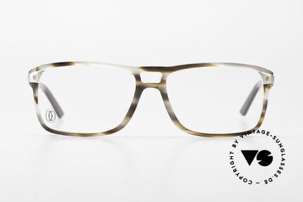 Cartier Eye Classics Men's Eyeglasses Platinum, very distinctive frame with flexible spring hinges, Made for Men