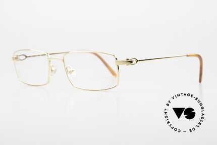 Cartier River Golden Luxury Frame Square, GOLD-PLATED metal frame (SHINY YELLOW GOLD), Made for Men