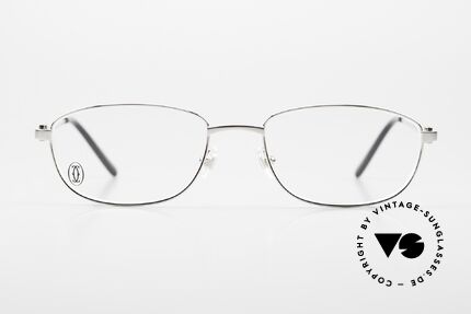Cartier Whisper Shiny Platinum Frame Unisex, unisex glasses of the 'DÉCOR C' Collection by Cartier, Made for Men and Women