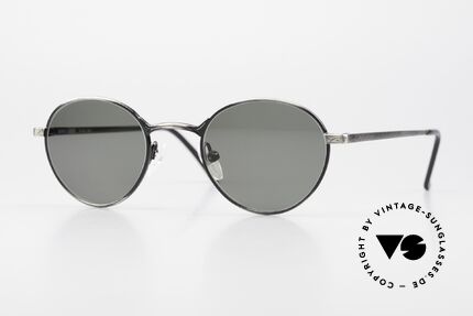Giorgio Armani 129 Panto Round 90's Shades, rare vintage sunglasses by famous Giorgio Armani, Made for Men and Women