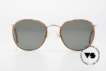 Giorgio Armani 141 Square Panto Sunglasses 90s, square 'panto design' with discreet elegant coloring, Made for Men