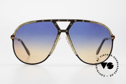 Alpina M1 Blue To Orange Gradient Lens, the old 1980's original in GOLD-TORTOISE-BLACK, Made for Men