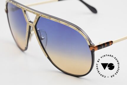 Alpina M1 Blue To Orange Gradient Lens, true 1980's fashion accessory; Stevie Wonder Style, Made for Men