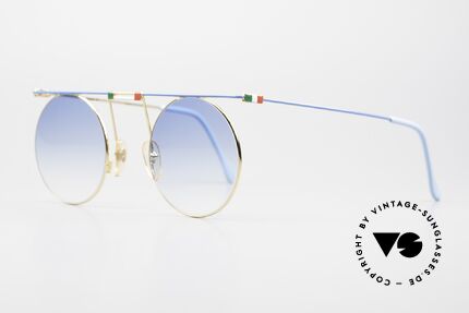 Casanova MTC 7 Art Sunglasses Italian Flag, treasured collector's edition; 24kt gold-plated frame, Made for Men and Women