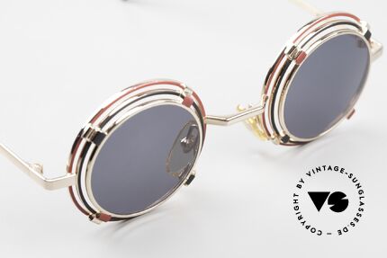 Casanova MTC 1 Round Frame 24kt Gold-Plated, NOS - unworn (like all our artful vintage 90's frames), Made for Men and Women