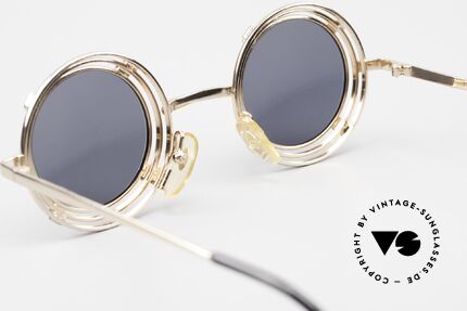 Sunglasses Casanova MTC 1 Round Frame 24kt Gold-Plated