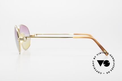 Cartier Romance LC - M Luxury Frame Chanel Case, with new sunrise-gradient sun lenses: fancy tricolored tint, Made for Men and Women