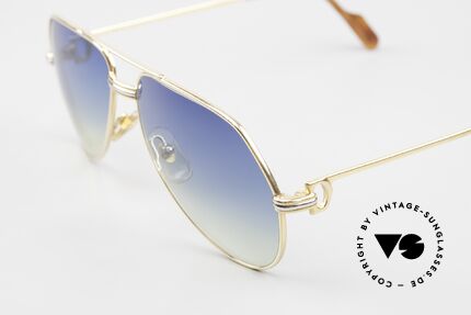 Cartier Vendome LC - S 80's Shades Blue To Yellow, this pair (Louis Cartier decor): in SMALL size 56-14, 130, Made for Men and Women