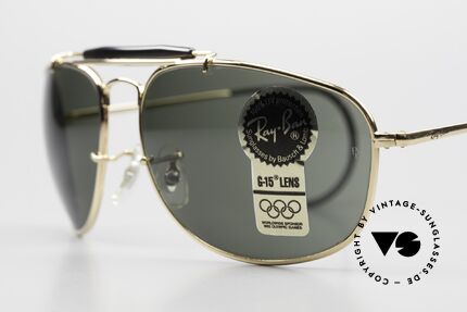 Ray Ban Sport Metal 1992 Rare Olympic Series B&L USA, unworn; like all our vintage USA Ray Ban sports glasses, Made for Men