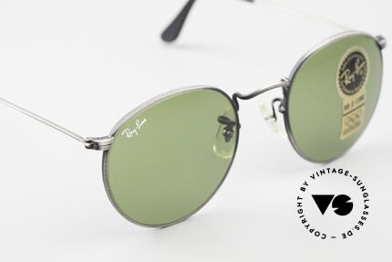 Ray Ban Round Metal 49 Round Vintage Shades USA, NO RETRO EYEWEAR, but a rare old 1980's Original!, Made for Men and Women