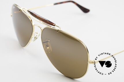 Ray Ban Outdoorsman II Tortuga Deep Groove Frame, unworn, NOS, rarity (sought-after collector's item), Made for Men