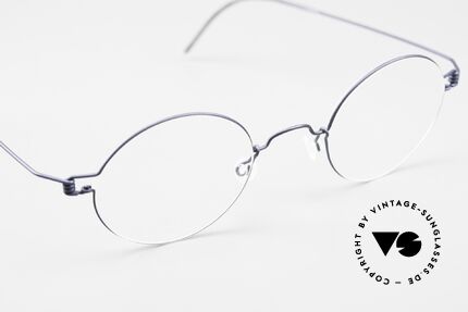 Lindberg Corona Air Titan Rim Round Titanium Frame Unisex, unworn, NOS, with original magnetic case by Lindberg, Made for Men and Women
