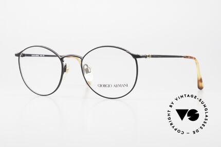 Giorgio Armani 132 Rare Old 90's Panto Eyeglasses Details