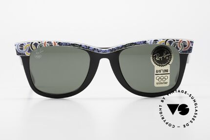 Ray Ban Wayfarer I Olympic Games 1932 Los Angeles, rare Olympia Series; sports edition Los Angeles 1932, Made for Men and Women