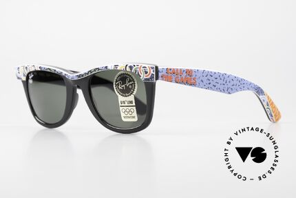 Ray Ban Wayfarer I Olympic Games 1932 Los Angeles, B&L quality mineral lenses (for 100% UV-protection), Made for Men and Women