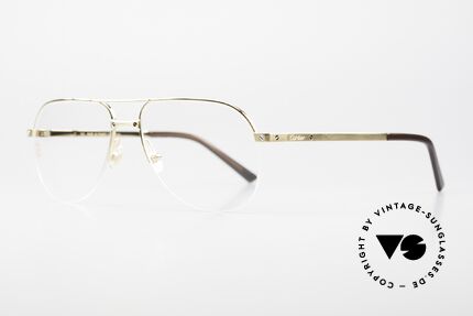 Glasses Cartier Santos De Cartier Titanium Specs Semi Rimless