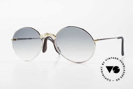 Porsche 5658 - S Round 90's Glasses Bicolor, luxury round designer sunglasses by Porsche Design, Made for Men and Women