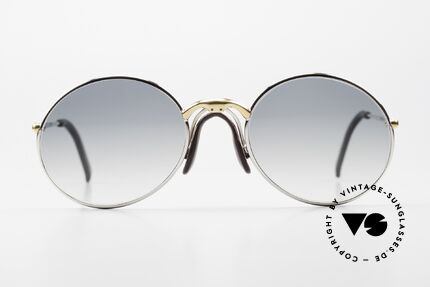 Porsche 5658 - S Round 90's Glasses Bicolor, bicolor (gold&silver) metal frame with 'saddle bridge', Made for Men and Women