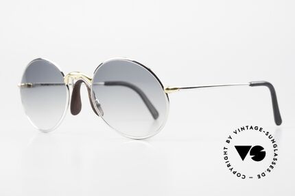 Porsche 5658 - S Round 90's Glasses Bicolor, top quality with CR39 sun lenses (100% UV protect.), Made for Men and Women