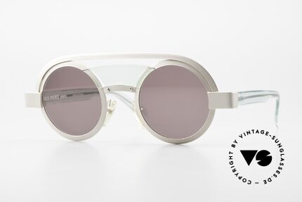 Alain Mikli 639 / 0531 Lenny Kravitz Style Shades, round vintage designer shades by Alain Mikli, Paris, Made for Men