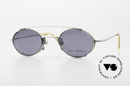 Koh Sakai KS9711 Vintage Glasses Oval Clip On, vintage glasses Koh Sakai KS9711, 43-21, with clip-on, Made for Men and Women
