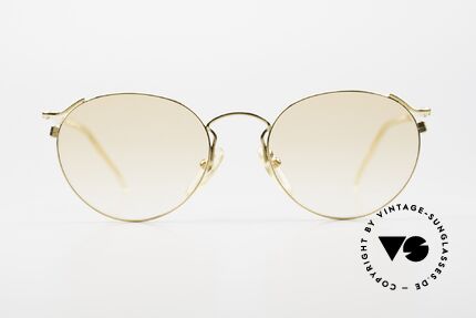 Jean Paul Gaultier 57-2271 22ct Gold-Plated Frame 90's, model from the Junior Gaultier series from app. 1997, Made for Men and Women