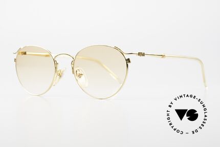 Jean Paul Gaultier 57-2271 22ct Gold-Plated Frame 90's, interesting frame shape in size 51-18; GOLD-PLATED, Made for Men and Women