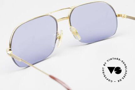 Cartier Orsay Luxury Men's Sunglasses 90'S, with new CR39 UV400 lenses in solid blue; 100% UV, Made for Men