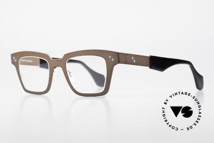 Theo Belgium Cinquante Titanium Designer Frame, due to the size & shape = more like men's glasses, Made for Men