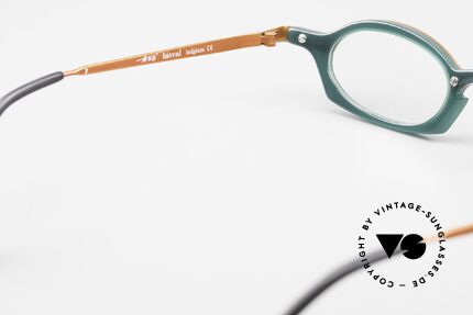 Theo Belgium Bioval Combi Reading Glasses, lens height: 24mm = only suitable as reading glasses, Made for Women