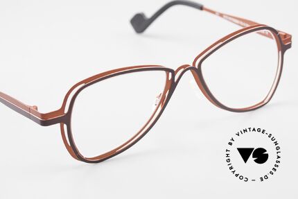 Theo Belgium Eye-Witness VB Designer Specs Ladies Gents, unworn (like all our rare vintage eyewear by THEO), Made for Men and Women