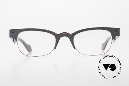 Theo Belgium Trente Unisex Designer Specs, model trente+un; color 248 (red / green-metallic), Made for Men and Women