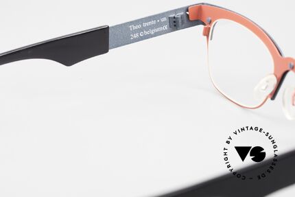 Theo Belgium Trente Unisex Designer Specs, lens height 32mm; therefore for progressive lenses, Made for Men and Women