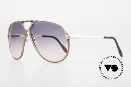 Alpina M1 Unique Gray To Pink Gradient, antique silver ornamental cover, screws, temples, Made for Men