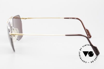 Alpina FM50 Striking 80's Nylor Glasses, solid brown sun lenses (with 100% UV protection), Made for Men
