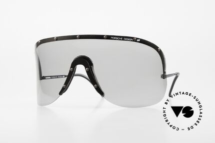 Porsche 5620 80's Yoko Ono Shades Black, mod. 5620: vintage Porsche sunglasses by Carrera Design, Made for Men and Women