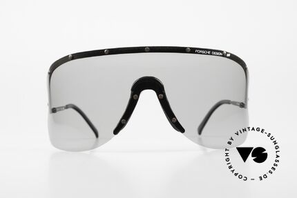 Porsche 5620 80's Yoko Ono Shades Black, huge shades, made for a flashy appearance (eye-catcher), Made for Men and Women