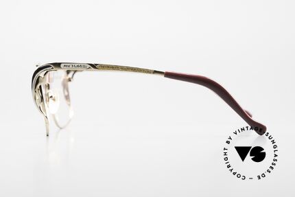 Machiavelli 6-10 Titanium Frame Extravagant, unworn 80s single item and NO RETRO EYEWEAR, Made for Women