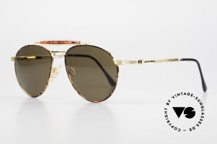 Alpina The Navigator Ladies & Gents Sunglasses, amazing quality and perfect fit (gold-plated), Made for Men and Women