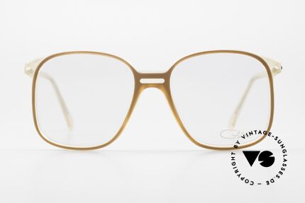 Cazal 615 Old School West Germany, typical 80's design & coloring (brown/clear), Made for Men and Women