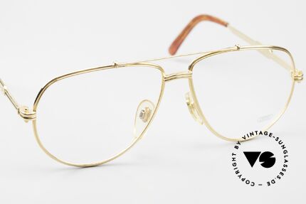 Gerald Genta New Classic 04 24ct Gold Plated Eyeglasses, unworn, one of a kind with serial number, size 60-14, Made for Men