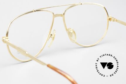Gerald Genta New Classic 04 24ct Gold Plated Eyeglasses, NO retro specs, but a precious original from the 90's, Made for Men