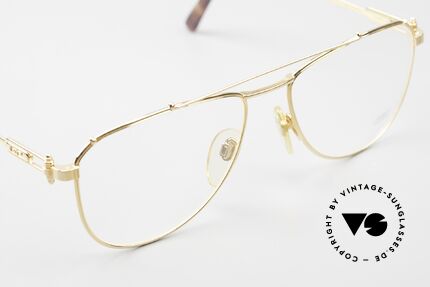 Gerald Genta Gold & Gold 03 Gold Plated Aviator Frame, unworn, one of a kind with serial number, size 59-17, Made for Men