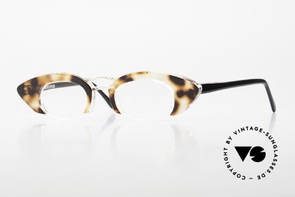 Proksch's A3 True Vintage 90's Eyeglasses, "crazy" vintage eyeglasses with half frame design, Made for Women